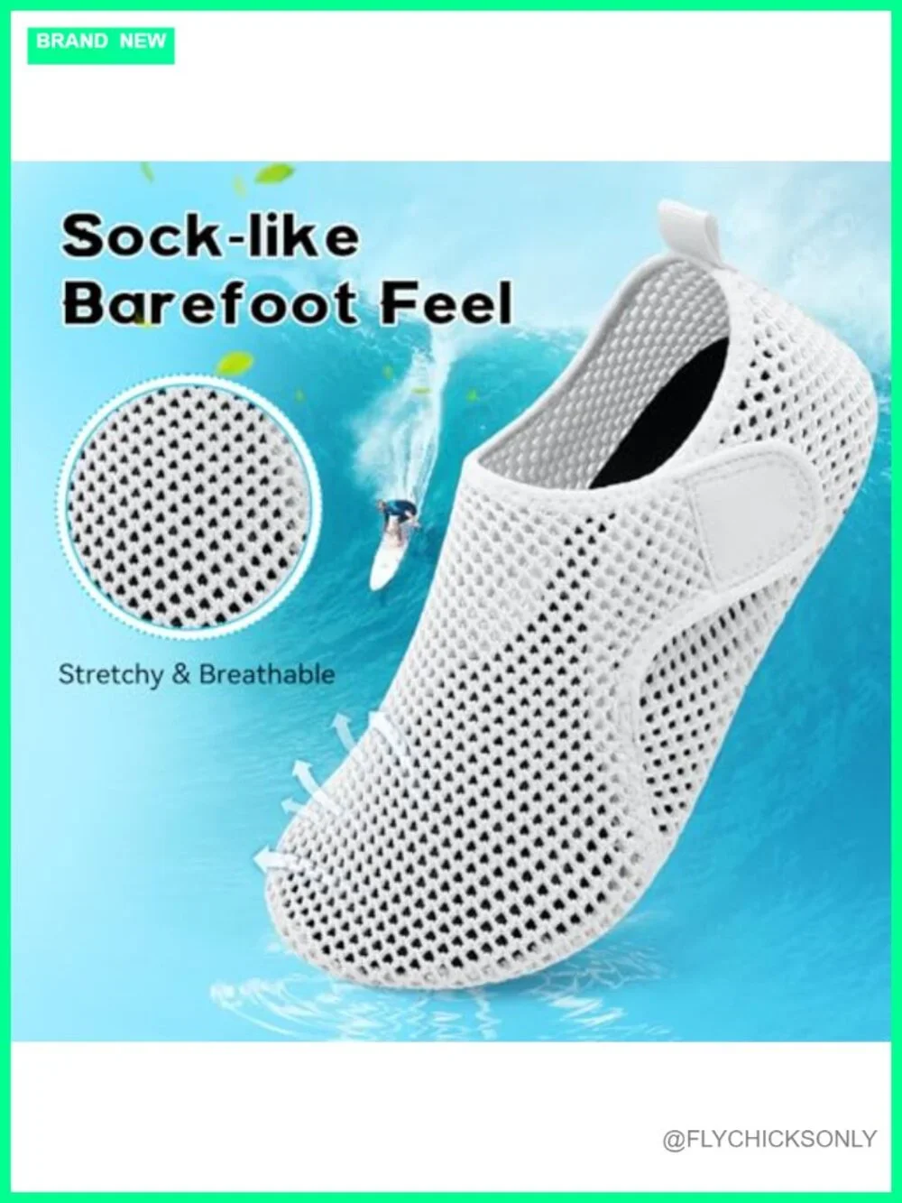 Water Shoes for Women Men Quick-Dry Barefoot Swim Aqua Socks Sandals